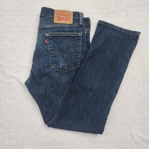 LEVI'S 513 Mens Slim Fit Straight‎ Blue Washed Size 33
